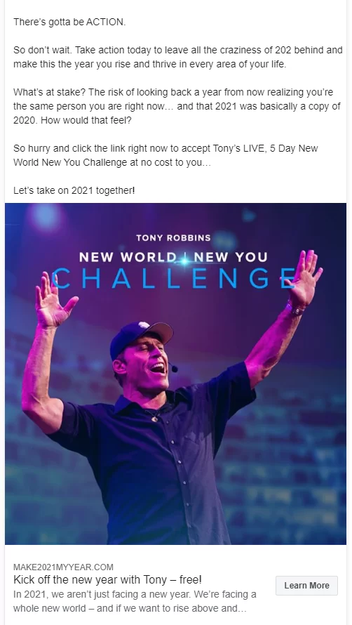 Breakdown Of Anthony Robbins Lead Gen Funnel (Why It Works), CocaCopy - Addictive Copywriting